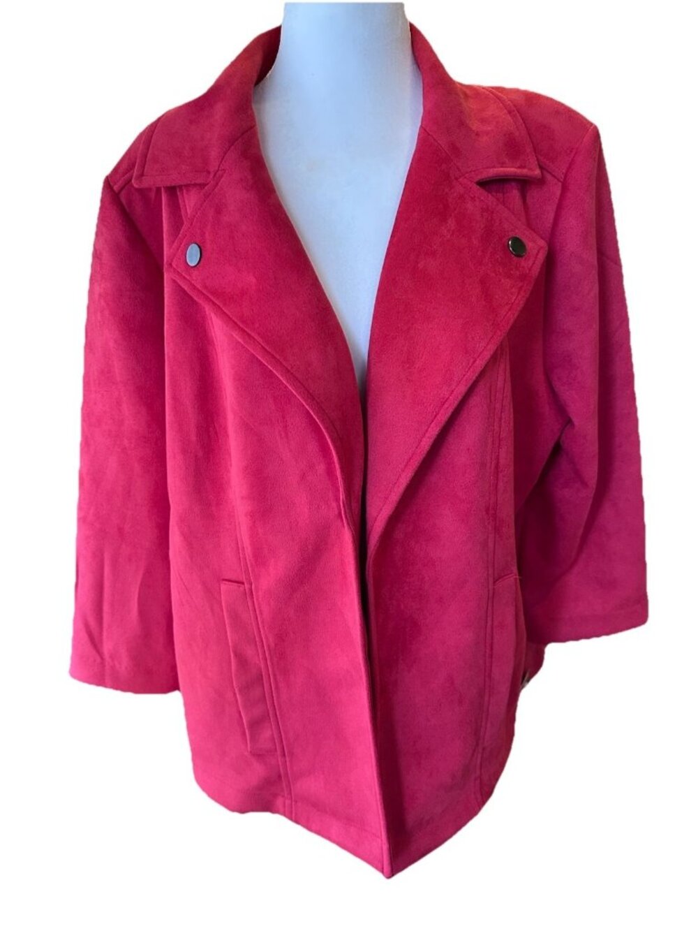 New York Clothing Company Faux Suede Lightweight Bomber NWT XL